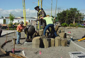 Setting-Capt-George-Vancouver-in-Water-Feature-at-Esther-Short-Park-175